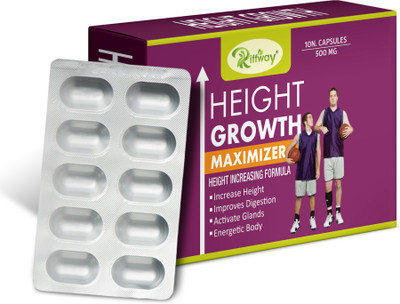 Riffway Height Growth Herbal Capsules Developes Bones Structure Improves Muscles(10 Capsules)