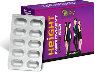 Riffway Height Improvement Herbal Capsules Developes Bones Structure Improves Muscles(10 Capsules)