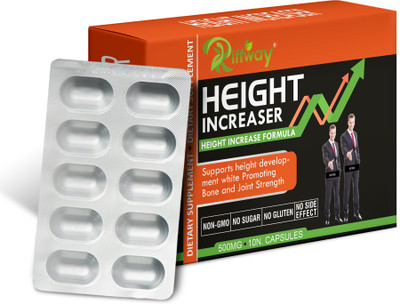 Riffway Height Increaser Herbal Capsules Developes Bones Structure Improves Muscles(10 Capsules)