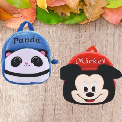 INDIGNITE Small 12 L Backpack Small 12 L Backpack Soft Plush Backpack (RB PANDA, BAG ) 12 L Backpack(Blue)