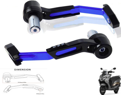 Generox CNC Adjustable Lever Protector Guard For Burgman Street 125 Bike Crash Guard(Suzuki)