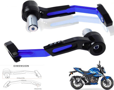 Generox CNC Adjustable Lever Protector Guard For Gixxer 250 Bike Crash Guard(Suzuki)