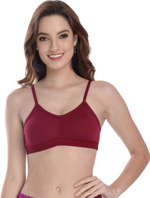 Beach Curve Dipa Bra Women Cami Bra Non Padded Bra(Maroon)