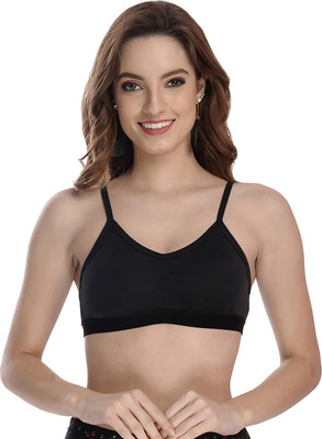 aamarsh Women Cami Bra Non Padded Bra(Black)
