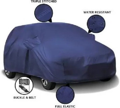 AUCTIMO Car Cover For Nissan Sunny (With Mirror Pockets)(Blue)