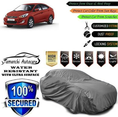 Tamanchi Autocare Car Cover For Hyundai Verna 1.6 CRDi SX(Grey)