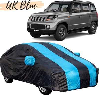 UK Blue Car Cover For Mahindra TUV300 (With Mirror Pockets)(Blue)