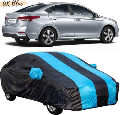 UK Blue Car Cover For Hyundai Verna (With Mirror Pockets)(Blue, For 2017, 2018, 2019, 2020, 2021 Models)