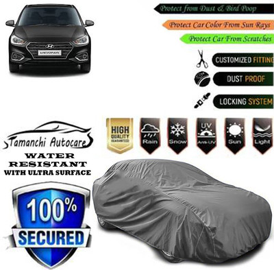 Tamanchi Autocare Car Cover For Hyundai Verna CRDi 1.6 AT SX Plus Diesel(Grey)