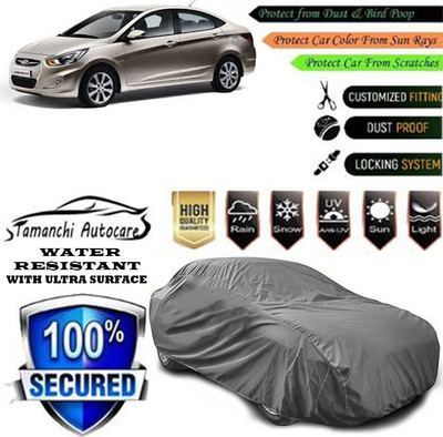 Tamanchi Autocare Car Cover For Hyundai Verna 1.6 VTVT AT SX(Grey)