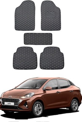 RKPSP Leatherite Standard Mat For  Hyundai Aura(Black)