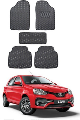 RKPSP Leatherite Standard Mat For  Toyota Etios Liva(Black)