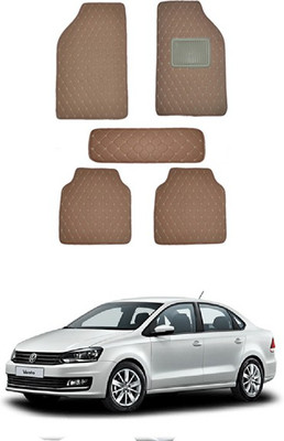 RKPSP Leatherite Standard Mat For  Volkswagen Vento(Brown)