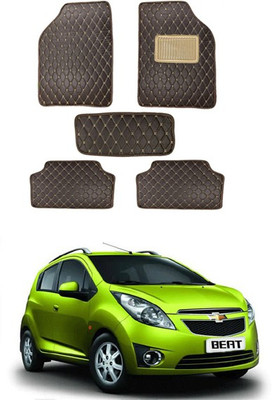 RKPSP Leatherite Standard Mat For  Chevrolet Beat(Brown)