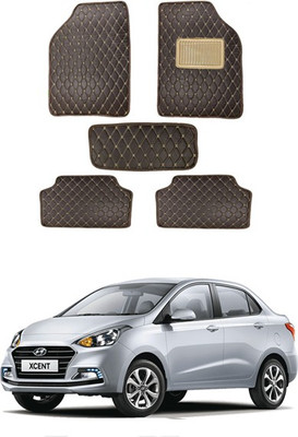 RKPSP Leatherite Standard Mat For  Hyundai Xcent(Brown)