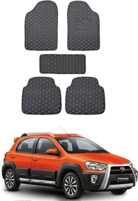 RKPSP Leatherite Standard Mat For  Toyota Etios Cross(Black)