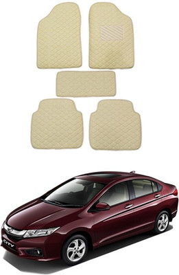 RKPSP Leatherite Standard Mat For  Honda Universal For Car(Beige)