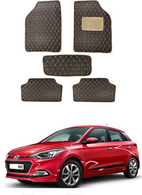 RKPSP Leatherite Standard Mat For  Hyundai Elite i20(Brown)