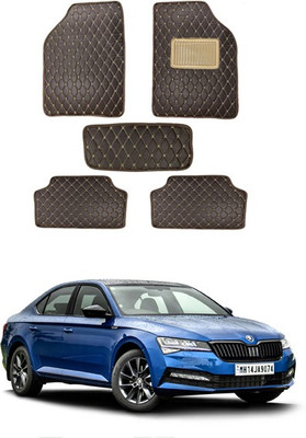 RKPSP Leatherite Standard Mat For  Skoda Superb(Brown)