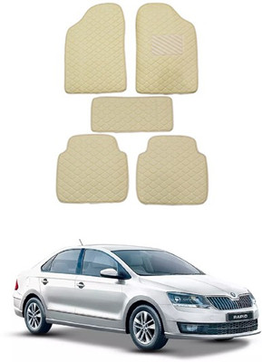 RKPSP Leatherite Standard Mat For  Skoda Universal For Car(Beige)