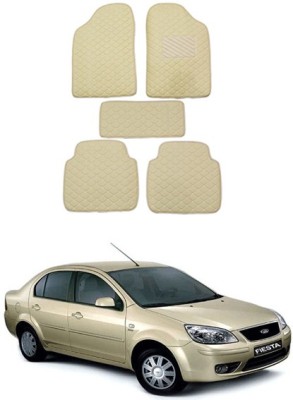 RKPSP Leatherite Standard Mat For  Ford Universal For Car(Beige)