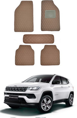 RKPSP Leatherite Standard Mat For  Jeep Compass(Brown)