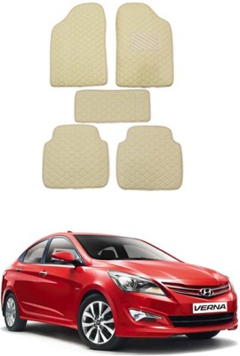 RKPSP Leatherite Standard Mat For  Hyundai Universal For Car(Beige)