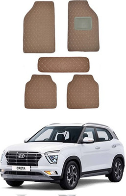 RKPSP Leatherite Standard Mat For  Hyundai Creta(Brown)