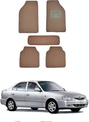 RKPSP Leatherite Standard Mat For  Hyundai Accent(Brown)