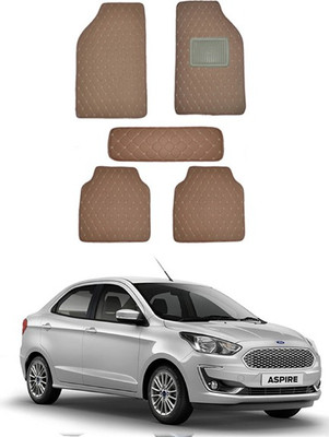 RKPSP Leatherite Standard Mat For  Ford Aspire(Brown)