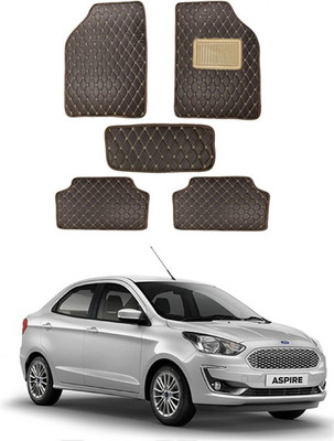 RKPSP Leatherite Standard Mat For  Ford Aspire(Brown)
