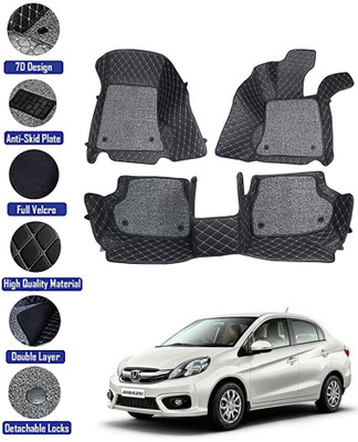 RKPSP Leatherite 7D Mat For  Honda Amaze(Black)