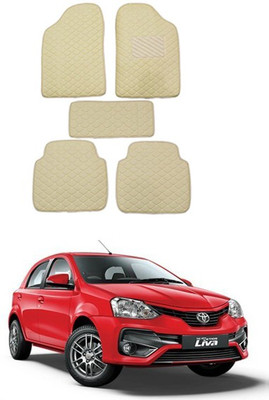 RKPSP Leatherite Standard Mat For  Toyota Etios Liva(Beige)