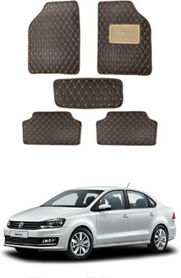 RKPSP Leatherite Standard Mat For  Volkswagen Vento(Brown)