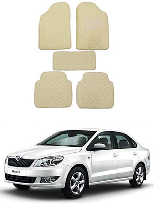 RKPSP Leatherite Standard Mat For  Skoda Rapid(Beige)