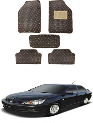 RKPSP Leatherite Standard Mat For  Mitsubishi Universal For Car(Brown)