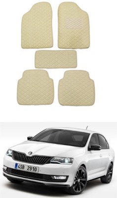 RKPSP Leatherite Standard Mat For  Skoda Universal For Car(Beige)