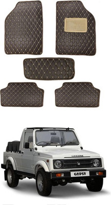 RKPSP Leatherite Standard Mat For  Maruti Suzuki Gypsy King(Brown)