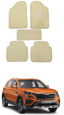 RKPSP Leatherite Standard Mat For  Skoda Universal For Car(Beige)
