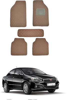 RKPSP Leatherite Standard Mat For  Fiat Linea(Brown)