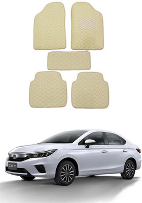 RKPSP Leatherite Standard Mat For  Honda Universal For Car(Beige)