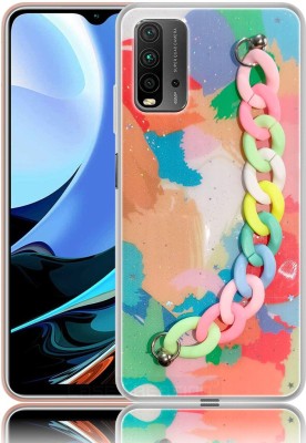 CASE CREATION Arm Band Case for Redmi 9 Power, Xiaomi Redmi 9 Power Fancy Chain Case Cover(Multicolor, 3D Case, Silicon, Pack of: 1)
