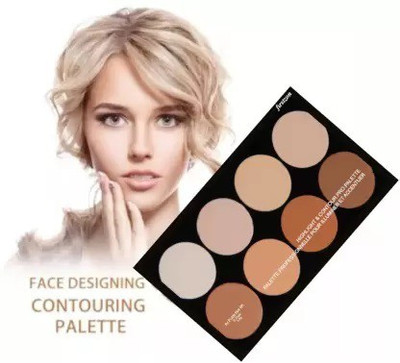 KAIASHA Highlighter and Contour Concealer Palette (8 shades) Foundation Concealer(MULTTI COLOR, 20 g)
