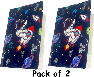 Seniddpro 2 A5 Diary Ruled 100 Pages(Blue, Pack of 2)