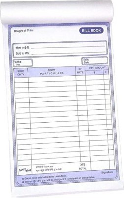 Kshivi Bill Book A5 Cash Memo Ruled 200 Pages(White)