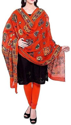 SSTCMALL Cotton Blend Embroidered, Embellished Women Dupatta