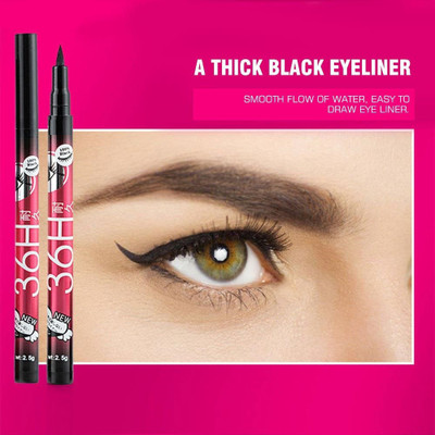 KAIASHA high quality waterproof liquid-eye liner 36H no smudge suitable for Eyes 10 ml(BLACK)