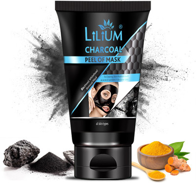 LILIUM Charcoal Peel of Mask for Blackhead, Whitehead Removal Mask(100 ml)