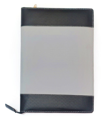kittu Pu leather file folder(Set Of 1, Black)