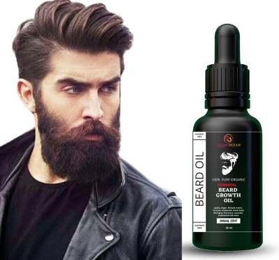 glowocean Advanced Beard Growth Oil For Faster Beard Growth Hair Oil(30 ml)